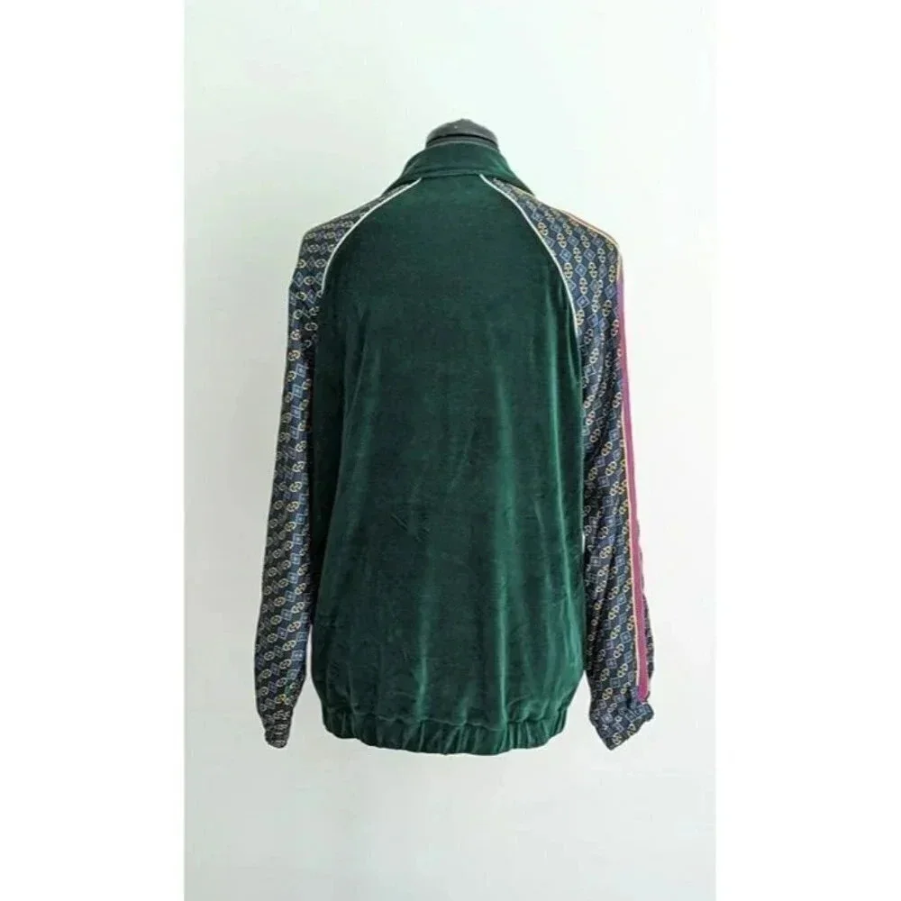 NWT Gucci Men's Bi-Material Oversize Jacket Horsebit Print Size M (MSRP $2,200)